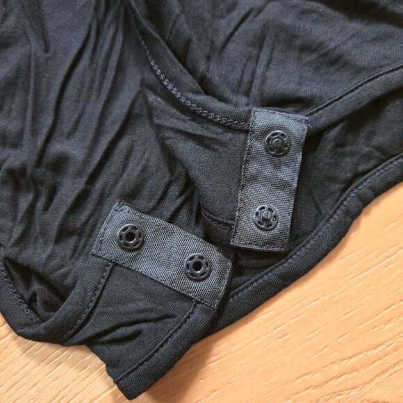 CQ by CQ Basic Large Black Short Sleeve Leotard - Picture 3 of 7